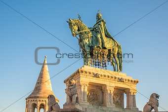 Saint Stefan Statue in Budapest, Hungary