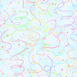 seamless confetti ribbon holiday background