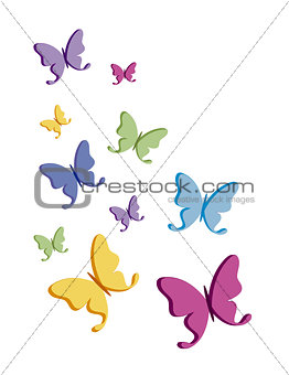 colorful butterflies