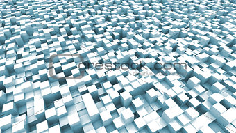 light blue cubes background