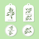 Sandalwood tree branch Tags and Labels