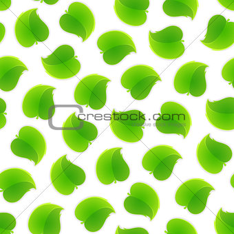Seamless Pattern with Leafs
