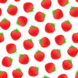 Seamless Pattern with Strawberry