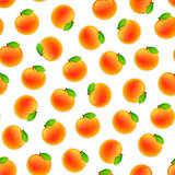 Seamless Pattern with Peach