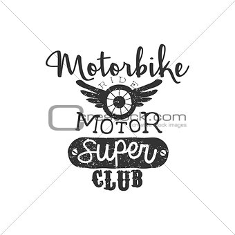 Motor Super Club Vintage Emblem