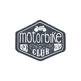 Motorbike Club Vintage Plate