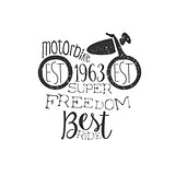 Best Motorbike Club Vintage Emblem