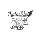 Motorbike Club Vintage Emblem