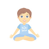 Boy Sitting In Lotus Pose