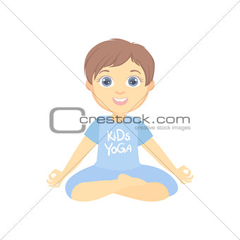 Boy Sitting In Lotus Pose