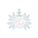 Yoga Practice Hand Drawn Promotion Sign
