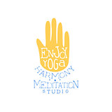 Enjoy Yoga Hand Drawn Promotion Sign