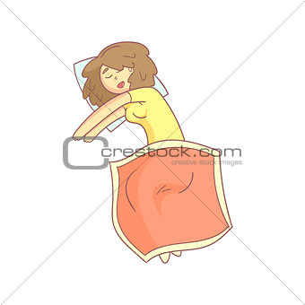 Woman Taking A Nap In Bed