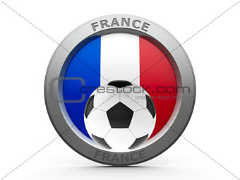 Icon - Flag of France with football