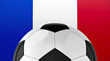 Football on Flag of France