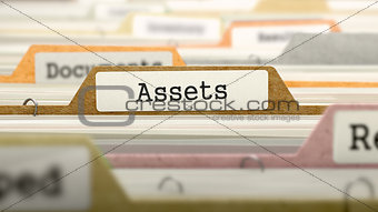 File Folder Labeled as Assets.