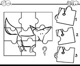 puzzle activity coloring task