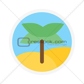 Palm icon logo isolated vector.