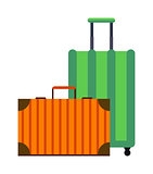Travel suitcase vector illustration.