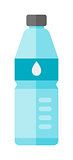 Water bottle vector illustration.