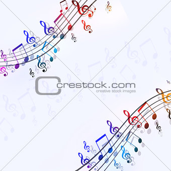 Music Multicolor Notes