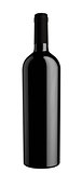 Black wine bottle silhouette