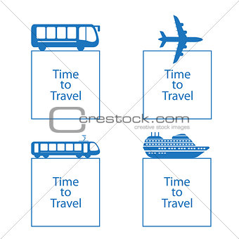 Vector illustration time to travel concept