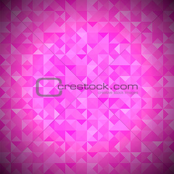 Pink Background with Geometric Triangles.