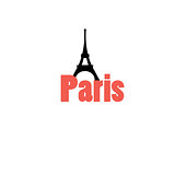 icon with the word Paris