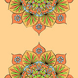Colorful round mandala ornament
