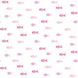 Vector fish seamless pattern.