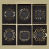 Decorative gold and black backgrounds