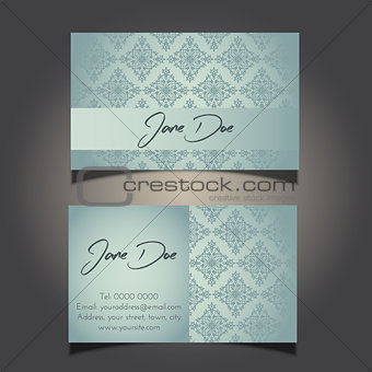 decorative business card design 0906