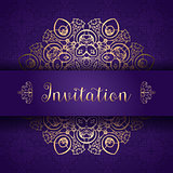 Decorative invitation background 