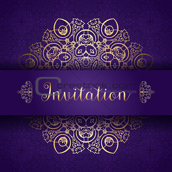 Decorative invitation background 