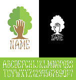 Logotype with font