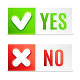 Yes and No Buttons