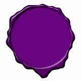 Violet wax empty seal
