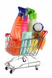 Shopping cleaning supplies