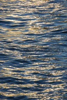 Water ripples.