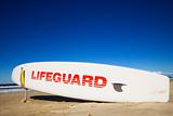 Lifeguard surfboard.