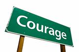 Courage - road-sign.