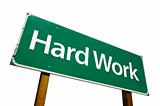 Hard Work - Road Sign