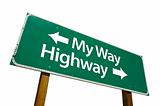 My Way, Highway - road-sign.
