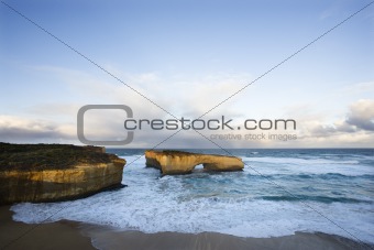 Coastal rock formation.