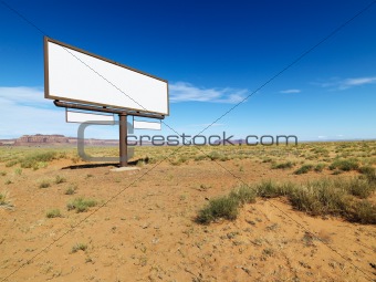 Desert billboard.