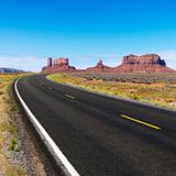 Rural desert highway.