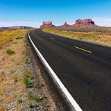 Rural desert road.