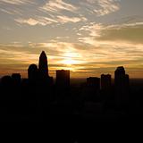 Sunset in Charlotte, NC.