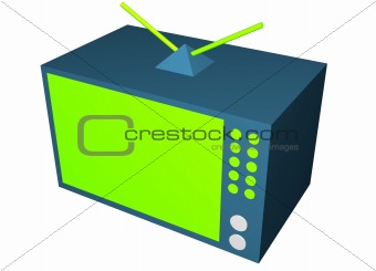 Television Set - Cartoon Style